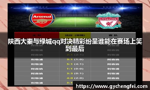 陕西大秦与绿城qq对决精彩纷呈谁能在赛场上笑到最后